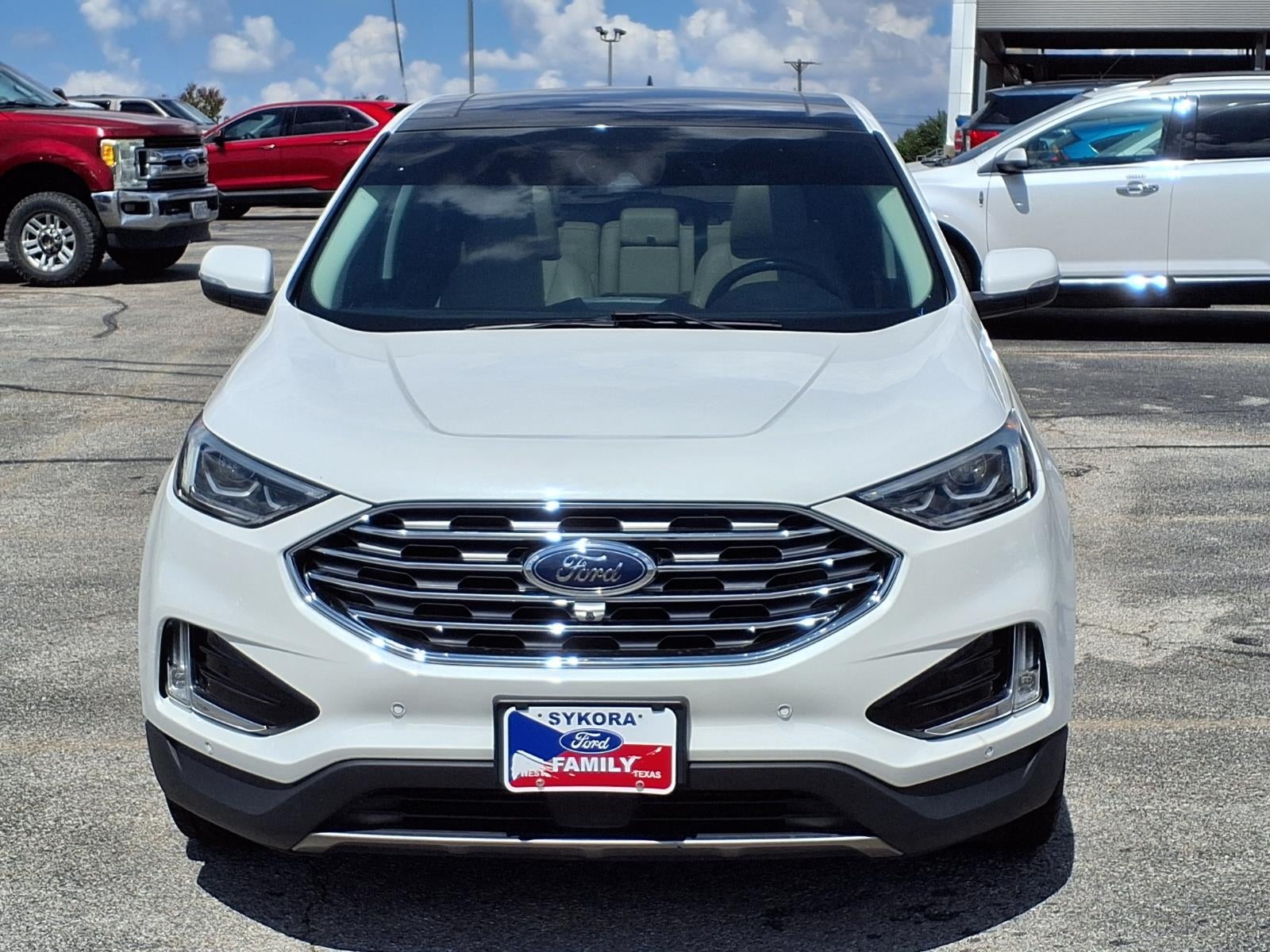 Used 2020 Ford Edge Titanium with VIN 2FMPK3K97LBB49462 for sale in West, TX